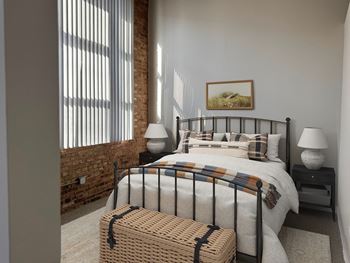Exposed brick (in select units)